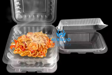 3 Comp Hinged Container Transparent Burger Box
