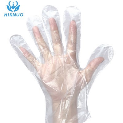 Augstas kvalitātes vienreizējās lietošanas mājsaimniecības pārtikas PE cimdi vairumtirdzniecība